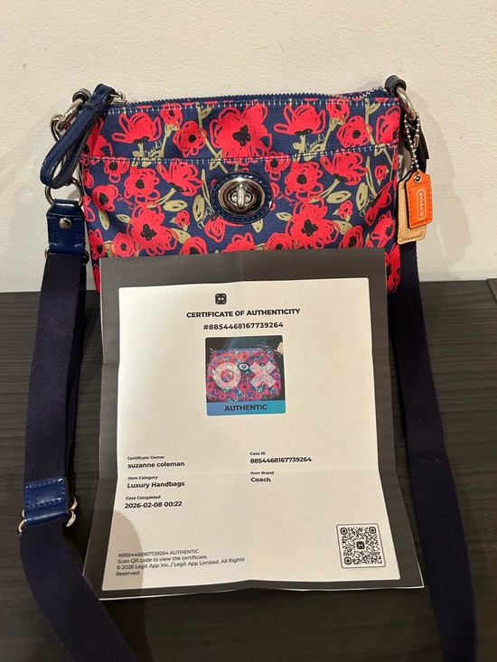 Coach Poppy "Poppy Dream" Floral Crossbody Bag EUC - Picture 4 of 13